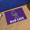 MLB - Colorado Rockies Man Cave Rug - 19in. x 30in.
