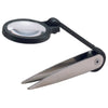 General 2.25 in. Tweezers with Magnifier