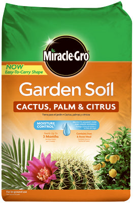Miracle-Gro Cacti, Citrus and Palm Garden Soil 1.5 ft (Pack of 50)