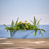 Bloem Dayton 6.87 in. H X 24 in. W Plastic Window Box Ocean Blue