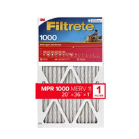 3M Filtrete 20 in. W X 36 in. H X 1 in. D 11 MERV Pleated Allergen Air Filter 1 pk (Pack of 4)
