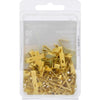 Hillman AnchorWire Brass-Plated Standard Picture Hanger 20 lb. 60 pk (Pack of 5)