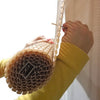 Radiance Vinyl Rollup Shade 72 in. W X 72 in. H Bamboo Cordless