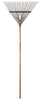 Flexrake 60 in. 23 Tine Steel Rake Wood Handle