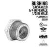 BK Products 1/2 in. MPT x 1/4 in. Dia. FPT Galvanized Malleable Iron Hex Bushing (Pack of 5)