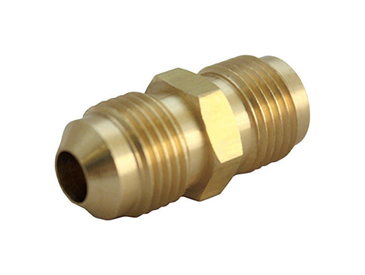 JMF 5/8 in. Flare x 3/8 in. Dia. Flare Yellow Brass Union (Pack of 3)