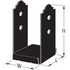 Simpson Strong-Tie OA Mission Collection 7.13 in. H X 5 in. W 12 Ga. Steel Post Base - Deal of The Week
