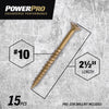 Hillman POWERPRO ONE No. 10  S X 2-1/2 in. L Star Flat Head Multi-Material Screw  (Pack of 5)