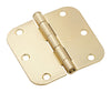 National Hardware 3-1/2 in. L Satin Brass Door Hinge 1 pk