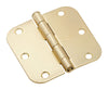 National Hardware 3-1/2 in. L Satin Brass Door Hinge 1 pk