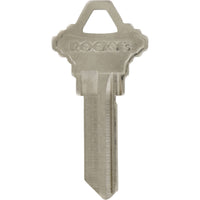 HILLMAN Traditional Silver House Key Blank SC1 Single For Schlage Locks