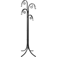 Panacea 4-Way Scroll Basket Hanger Free Standing Metal Plant Stand for Hanging Baskets 72 in