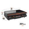 Blackstone E-Series Ceramic/Metal Griddle 22  L X 9.29 in. W 1