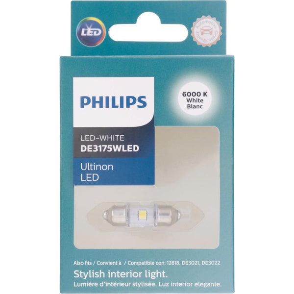 Bombilla LED miniatura para automóvil Philips Ultinon DE3175WLED para guantera, matrícula y maletero - Oferta de la semana