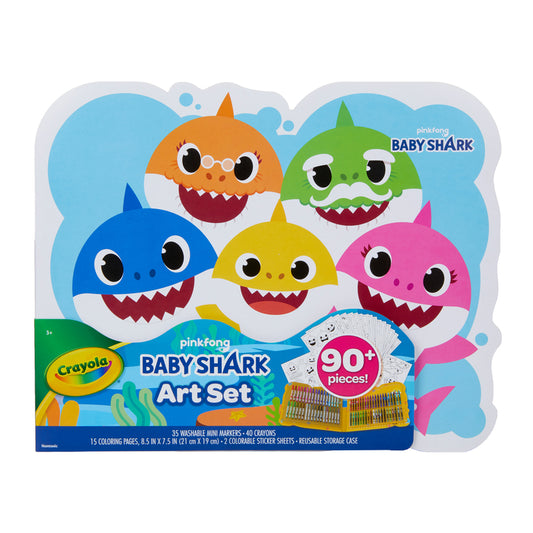 Crayola Baby Shark Art Set 90 pc. (Pack of 4)
