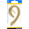 Hillman 4 in. Gold Brass Nail-On Number 9 1 pc (Pack of 3)