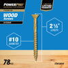 Hillman Power Pro No. 10  x 2-1/2 in. L Star Flat Head Exterior Deck Screws 1 lb.