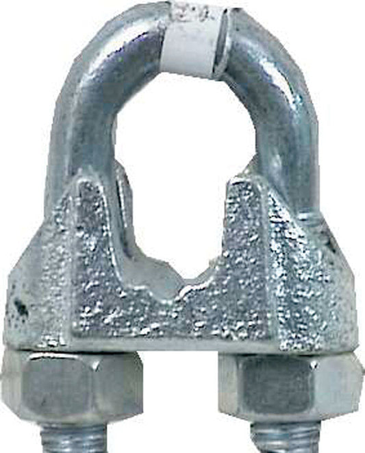 Campbell Chain Galvanized Malleable Iron Wire Rope Clip 2-1/2 in. L