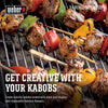 Weber Original Bamboo Skewers 25 Pack 9.5 Inch Disposable Grilling Sticks for Kabobs and BBQ 