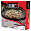 Weber 14" Cordierite Pizza Grilling Stone Gourmet BBQ System Compatible Crispy Crusts for Outdoor Grills