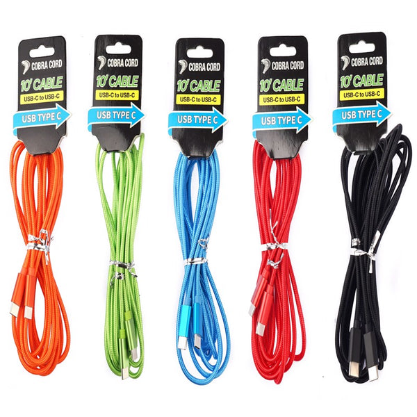 Cable USB tipo C Diamond Visions Cobra Cord, paquete de 1