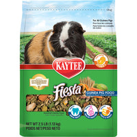 Kaytee Fiesta Guinea Pig Food Premium Fruit Vegetable and Seed Blend with Vitamin C 2.5 lb