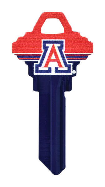 Llave universal en blanco para casa u oficina de la Universidad de Arizona Hillman, de una sola cara (paquete de 6)