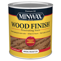 Minwax Wood Finish Semi-Transparent Special Walnut Oil-Based Stain 1 qt. (Pack of 4)