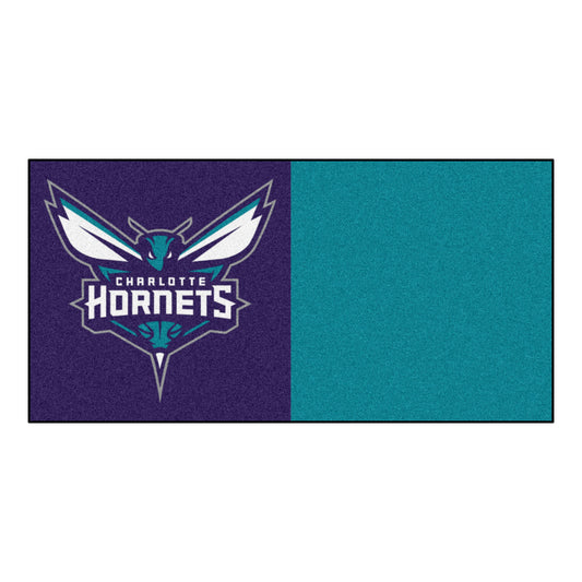 NBA - Charlotte Hornets Team Carpet Tiles - 45 Sq Ft.
