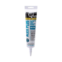 DAP Alex Plus White Acrylic All Purpose Caulk 5.5 oz. (Pack of 12)