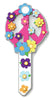 Lucky Line Key Shapes Peace Sign House Key Blank KW1/11 Double sided For Kwikset (Pack of 5)