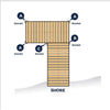 Tommy Docks Straight Bracket, 9 in.