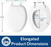 Mayfair by Bemis Eden Elongated Bone Soft Toilet Seat