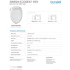 Brondell Swash Ecoseat White Round Bidet System