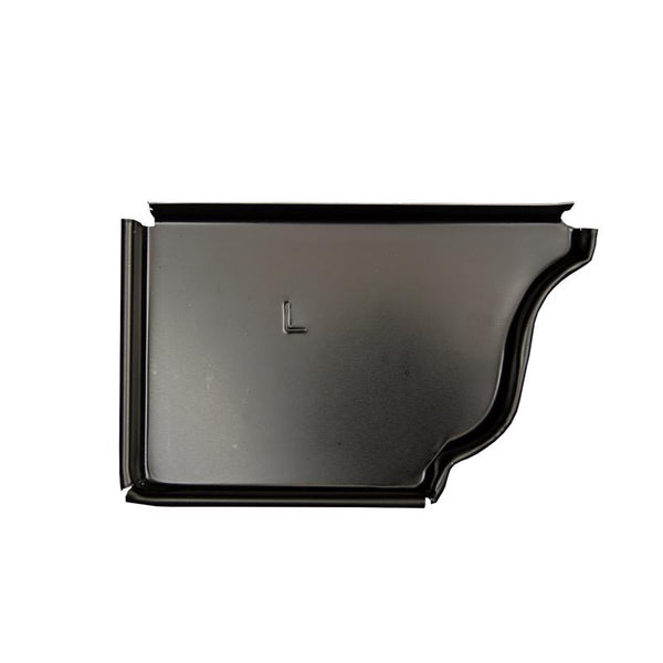 Tapa de extremo de canalón en forma de K de aluminio negro Amerimax de 5 pulg. de alto x 0,25 pulg. de ancho x 3,5 pulg. de largo (paquete de 15)