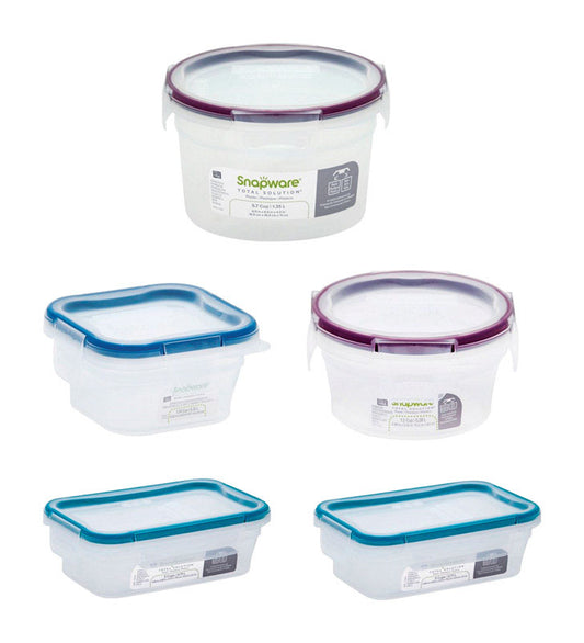 Snapware Total Solution Clear Food Storage Container Set 5 pk