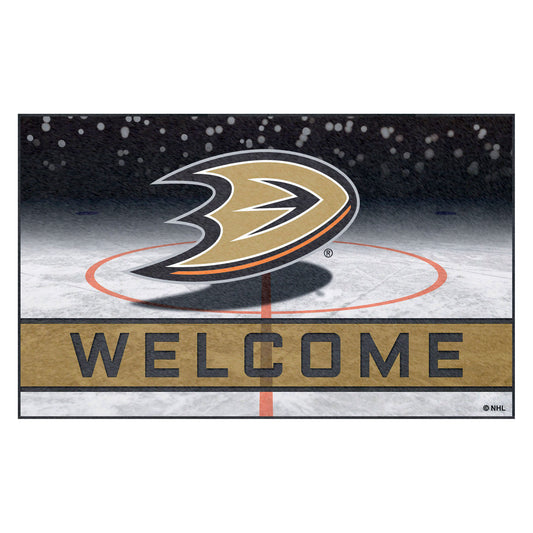 NHL - Anaheim Ducks Rubber Door Mat - 18in. x 30in.