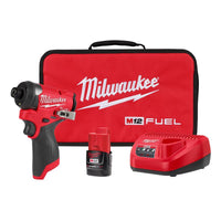 Milwaukee M12 FUEL 1/4 in. Cordless Brushless Impact Driver Kit (Battery & Charger)