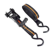 Keeper Ergo-Torque 1 in. W X 10 ft. L Black Ratchet Tie Down Strap 500 lb 4 pk