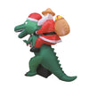 A Holiday Company Jurassic Santa LED Dinosaur with Santa 6 ft. Inflatable (Pack of 4)