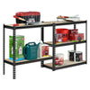 Edsal Black Steel Muscle Rack Adjustable Shelving Unit 1750 lbs. Capacity 72 H x 34 W x 14 D in.