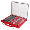 Milwaukee Packout 1/4 and 3/8 in. drive Metric and SAE Ratchet and Socket Set 90 teeth
