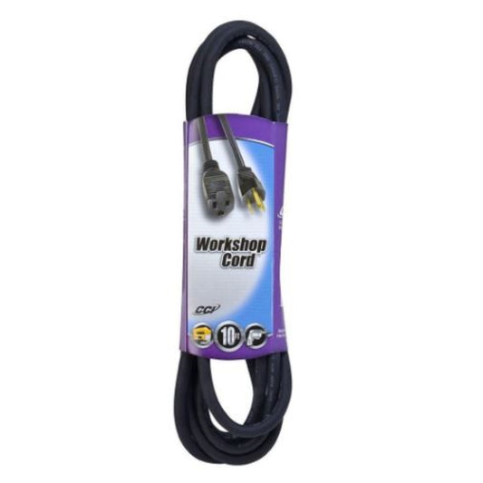 Southwire Outdoor 10 ft. L Black Extension Cord 16/3 SJOW