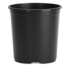 HC Companies 9 in. H X 10-1/2 in. W X 10.5 in. D Plastic Basic Flower Pot Black