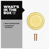 Kwikset Tylo Polished Brass Dummy Knob Right or Left Handed