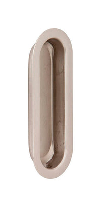 Ives by Schlage 3-9/16 in. L Satin Nickel Brass Flush Pull