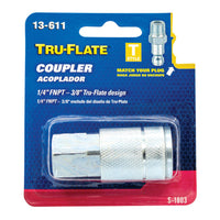 Tru-Flate Brass Quick Change Coupler 1/4 in. Female 1 pc