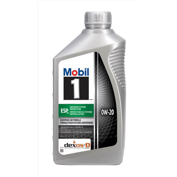 Aceite sintético para motor de gasolina Mobil 1 Advanced Fuel Economy 0W-20 1 qt