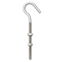 Hampton Medium Stainless Steel 6 in. L Clothesline Hook 160 lb. 1 pk (Pack of 5)