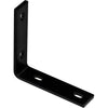 National Hardware 6.25 in. H X 1.5 in. W X 0.25 in. D Black Carbon Steel Inside/Outside Corner Brace